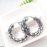 Aretes Tipo Argolla Acero de Titanio