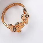 Anillo de Flores Acero de Titanio