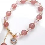 Pulsera de Cuarzo color Rosado