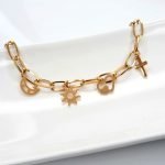 Pulsera Acero de Titanio con Dijes