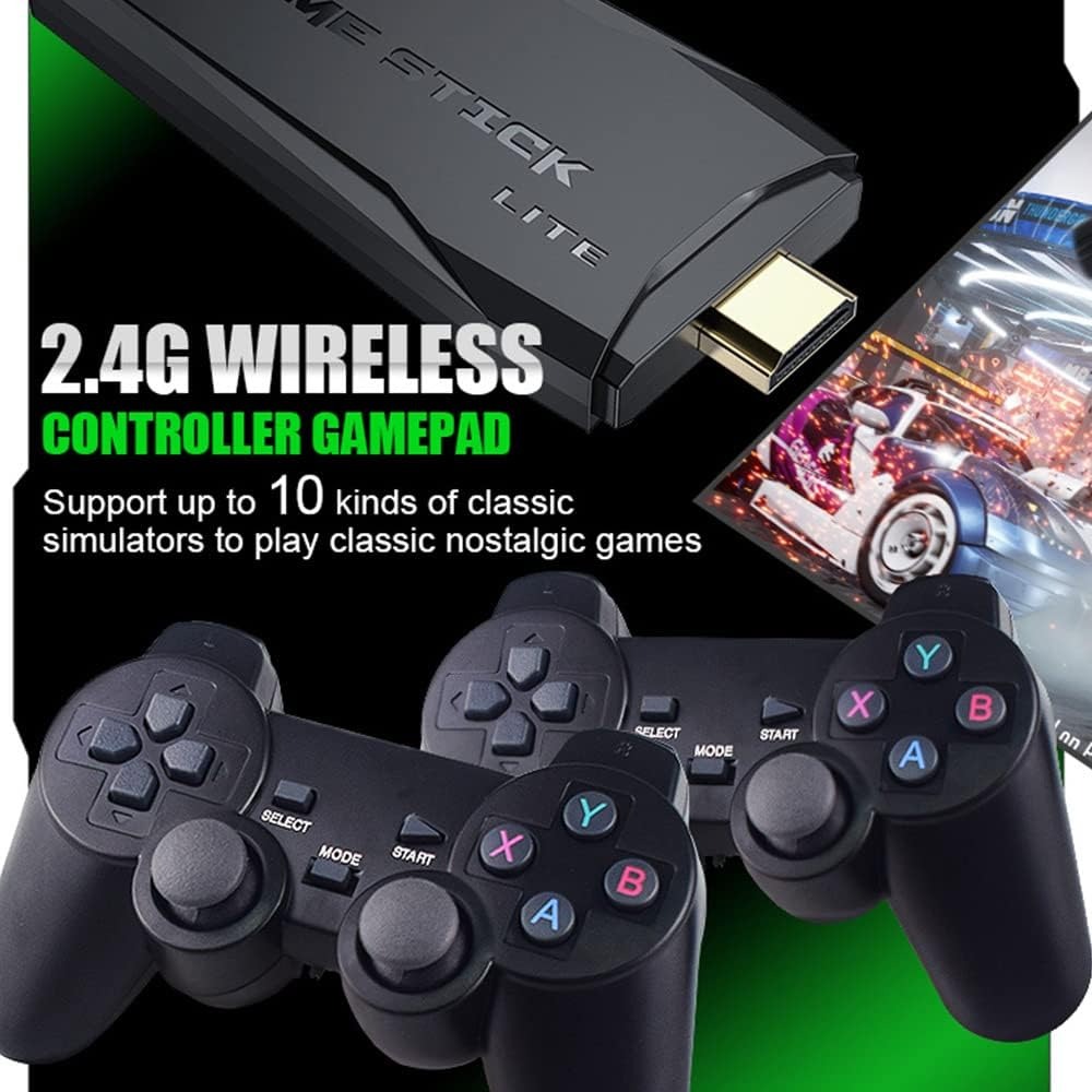 Game Stick Lite 4K Consola Con Controles Inalámbricos más de 10000 Juegos  Retro - Merkatodo