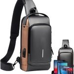 Mochila Antirrobo Cruzada Impermeable con Puerto USB