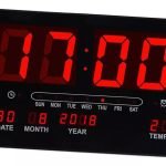 Reloj Digital LED Luminoso de Pared