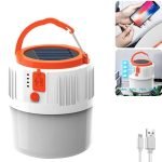 Lámpara Led portátil recargable y linterna Solar